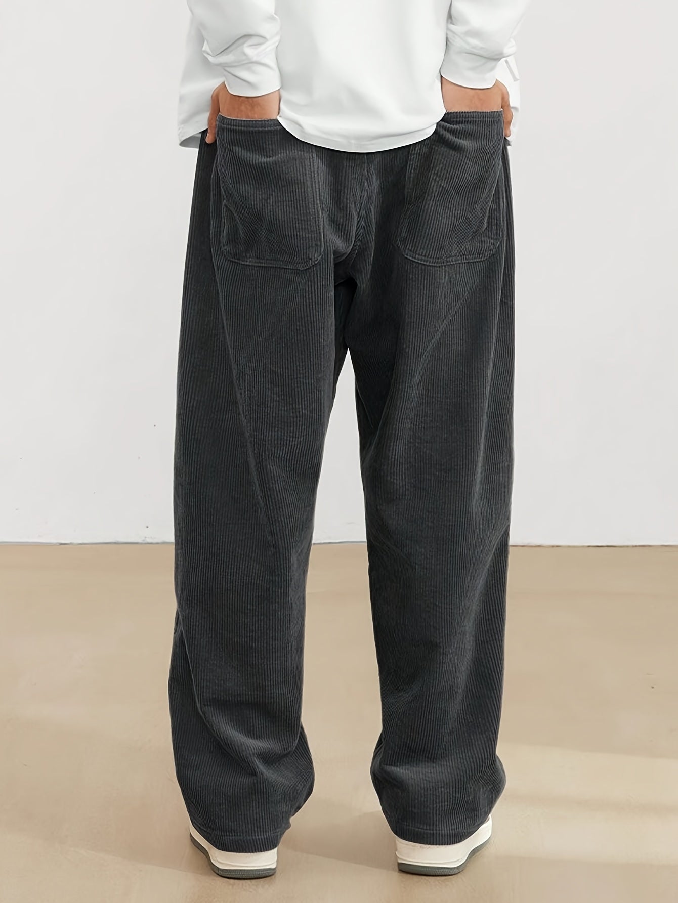 Hose Herren | Weites Bein mit elastischem Bund