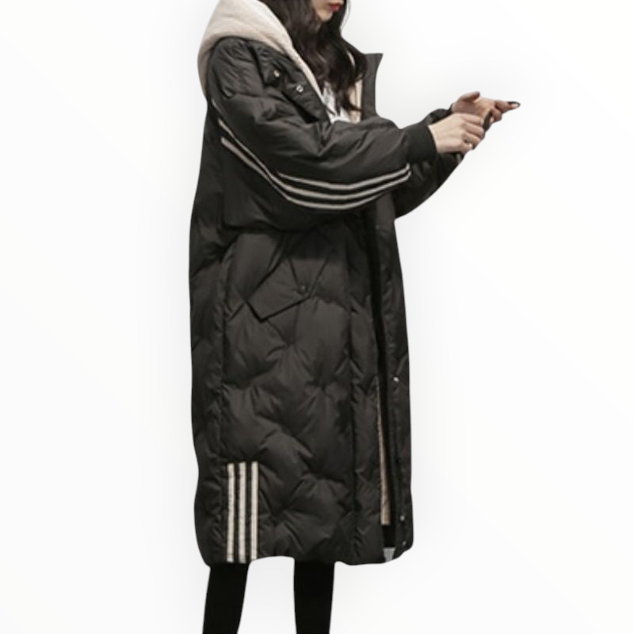 Damen Pufferjacke | Lange Form mit funktionaler Konstruktion