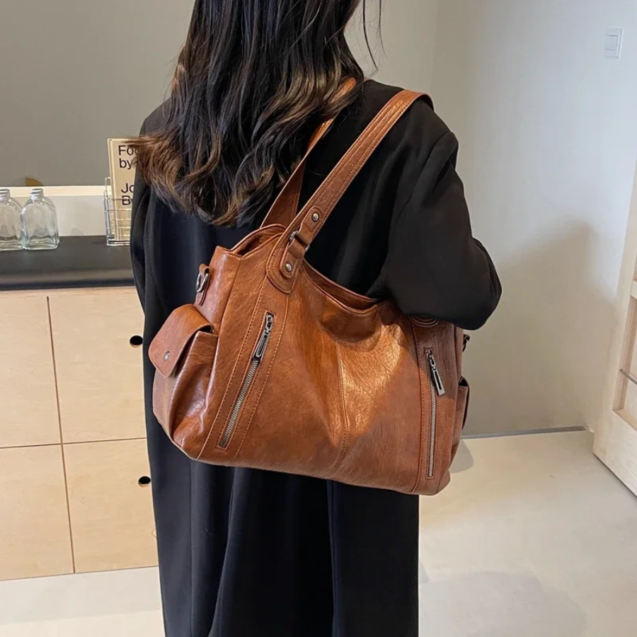 Damen Tasche | Schultertaschen-Form mit verstellbarem Riemen