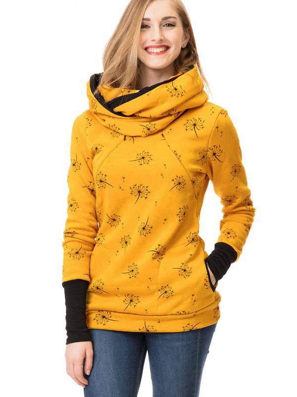 Stilloberteil Damen | Punktmuster mit Fronttasche
