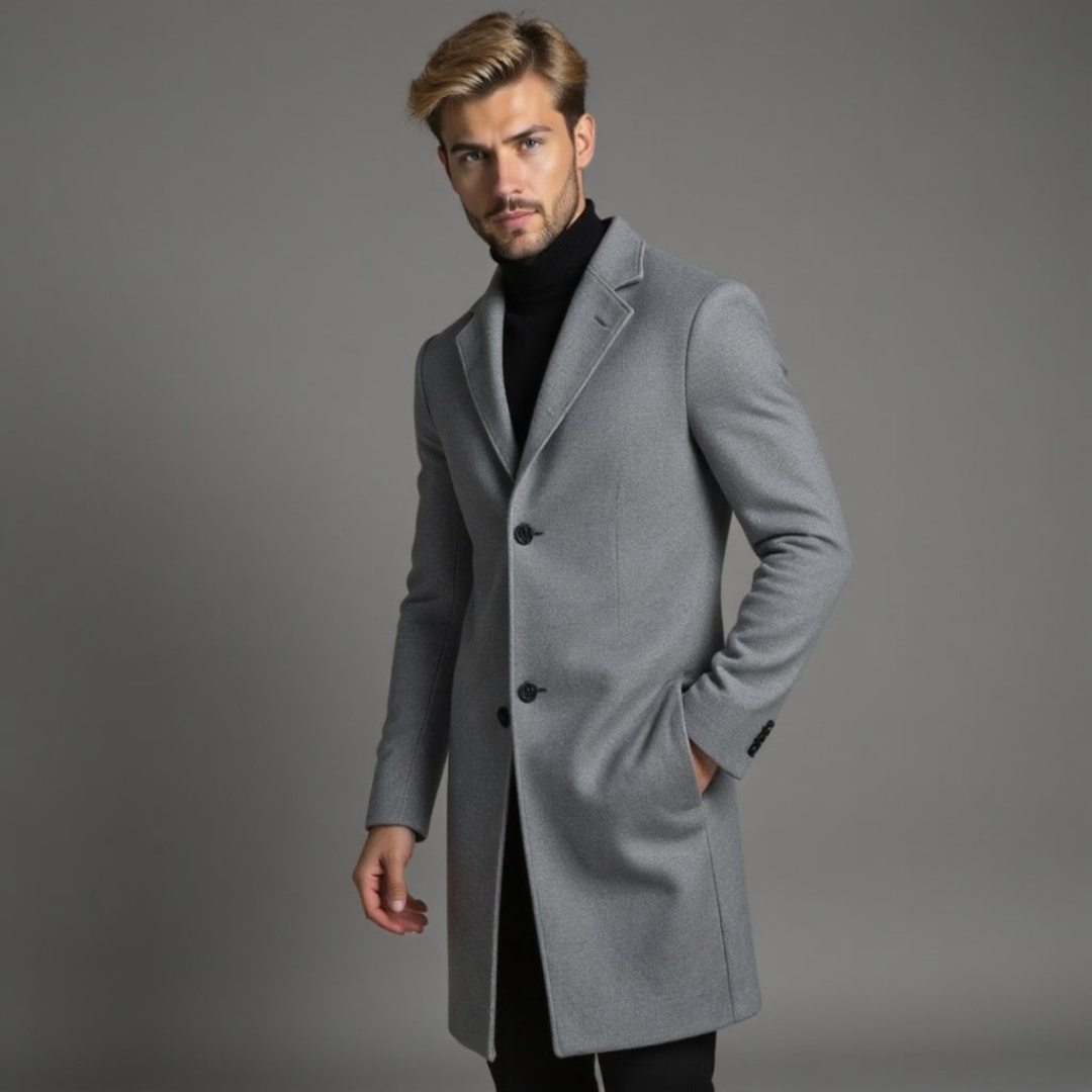 Herren Wintermantel | Klassische Ausführung mit schmaler Passform