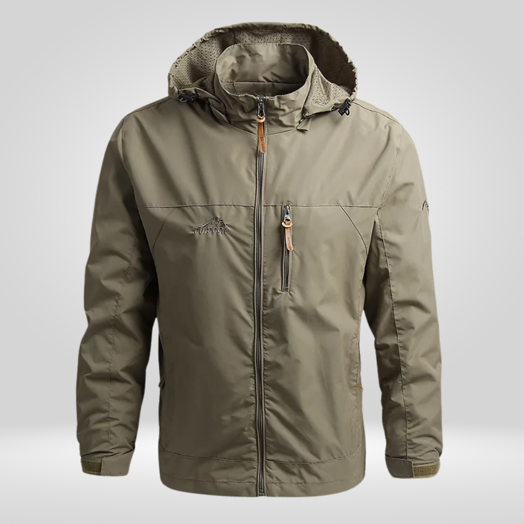 Regenjacke Herren | Wasserdicht Atmungsaktiv Gerade Form