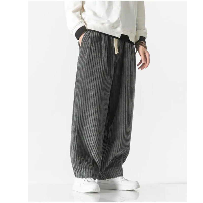Hose Herren | Weites Bein mit Kordelzugbund