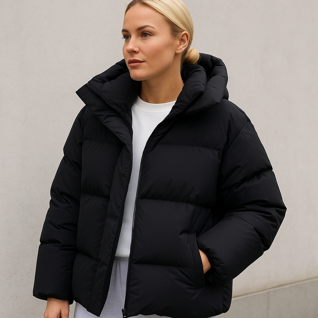 Jacke Damen | Kapuze mit klarer Linienführung