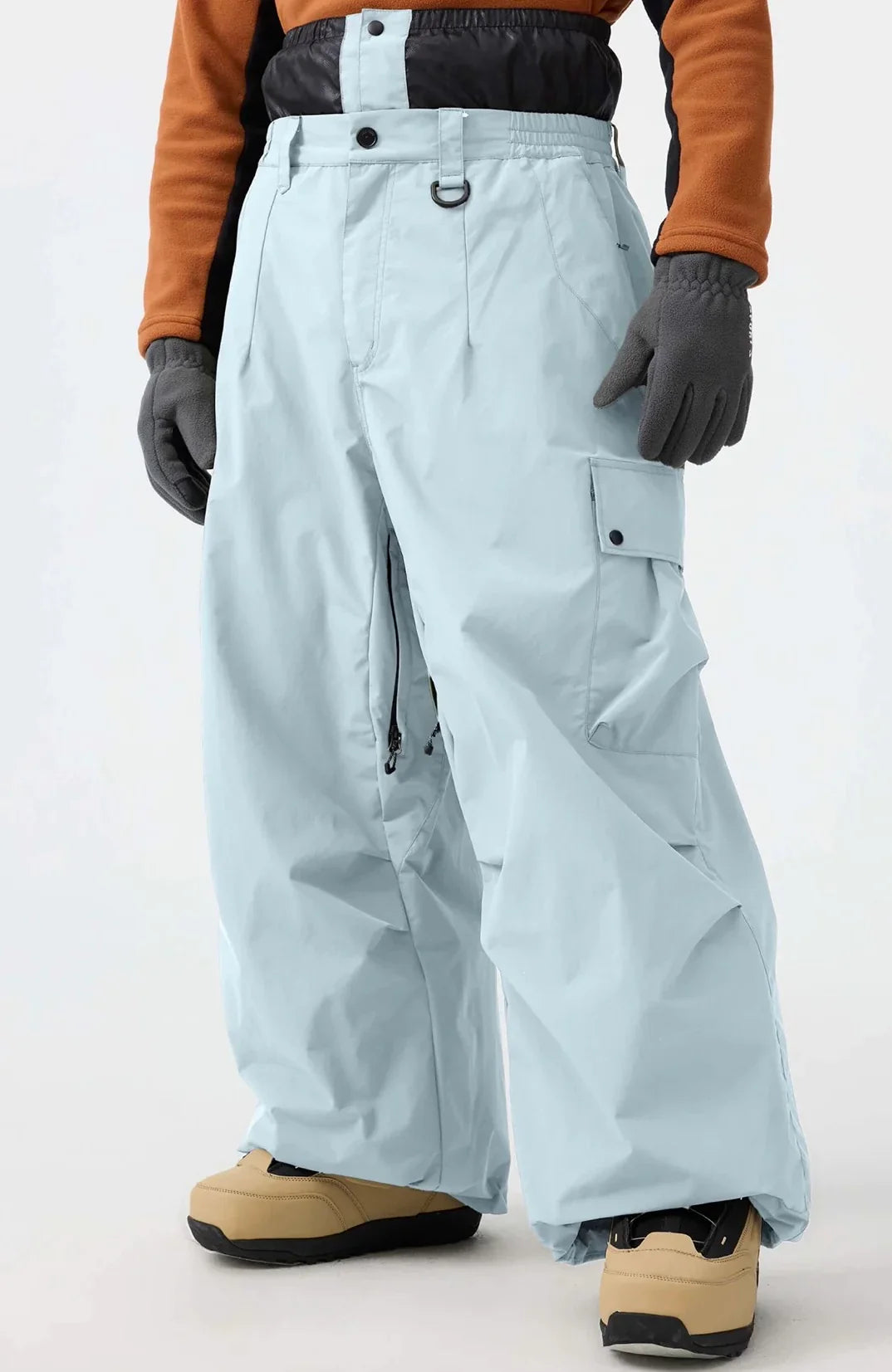 Unisex Hose | baggy Passform mit hohem Bund und Cargotaschen