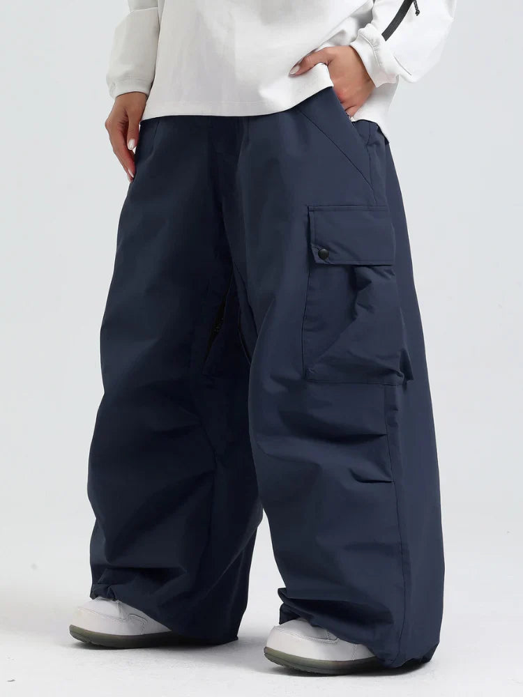 Unisex Hose | baggy Passform mit hohem Bund und Cargotaschen