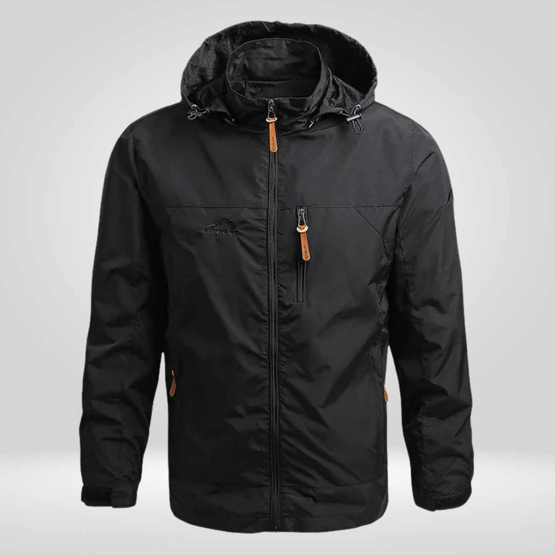 Regenjacke Herren | Wasserdicht Atmungsaktiv Gerade Form