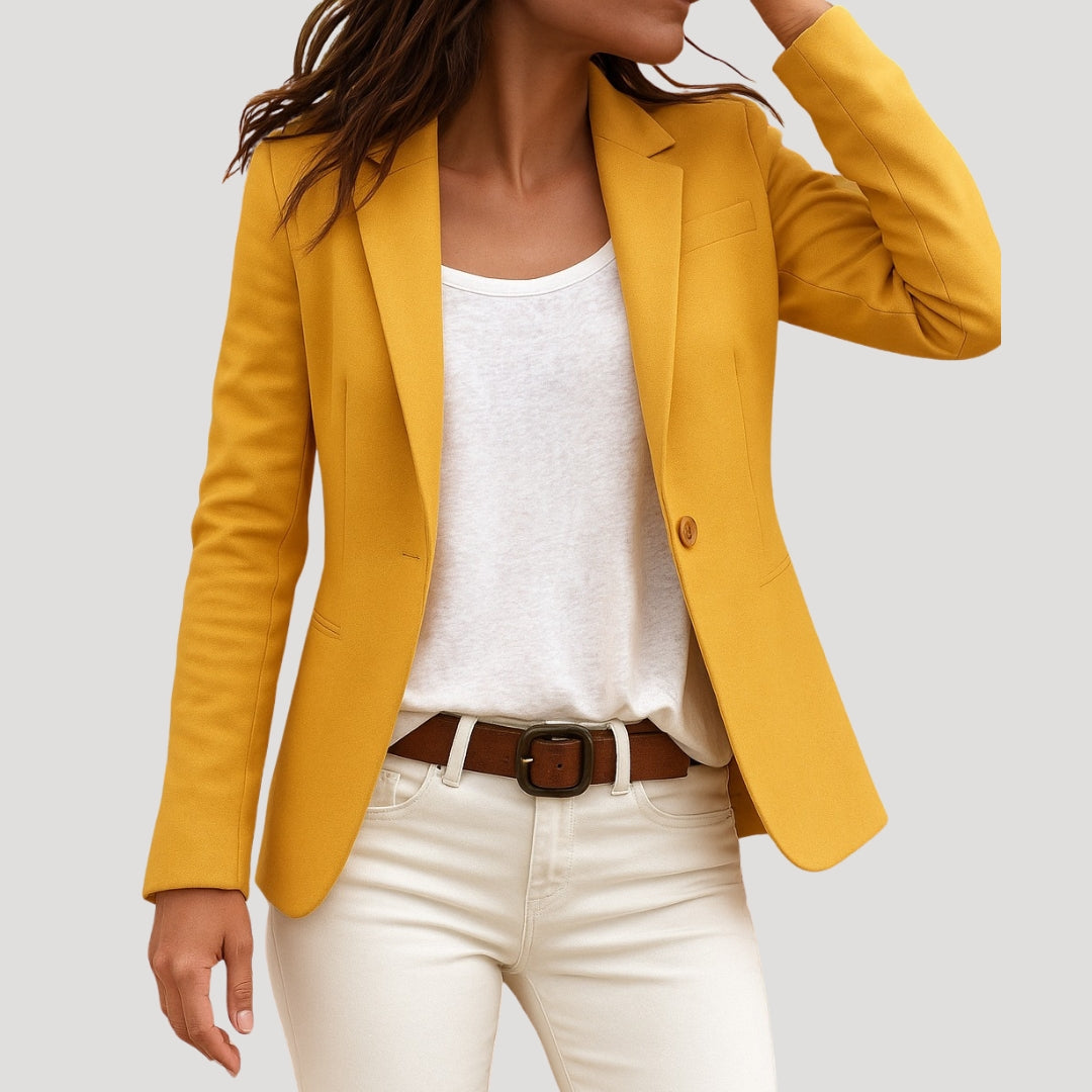 Damen Blazer | taillierter Schnitt mit Knopfverschluss und Revers