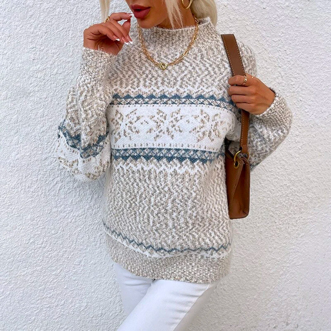 Pullover Damen | Gerader Schnitt mit Runder Halsöffnung
