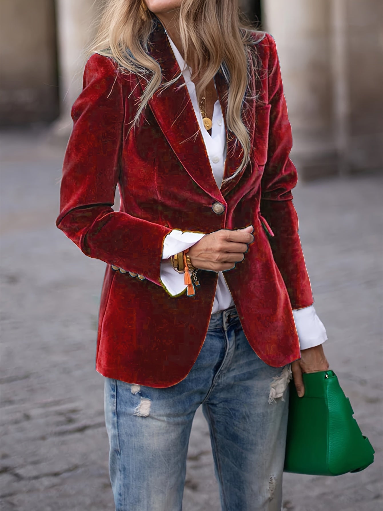 Damen Blazer | klassische Silhouette mit klarer Frontpartie