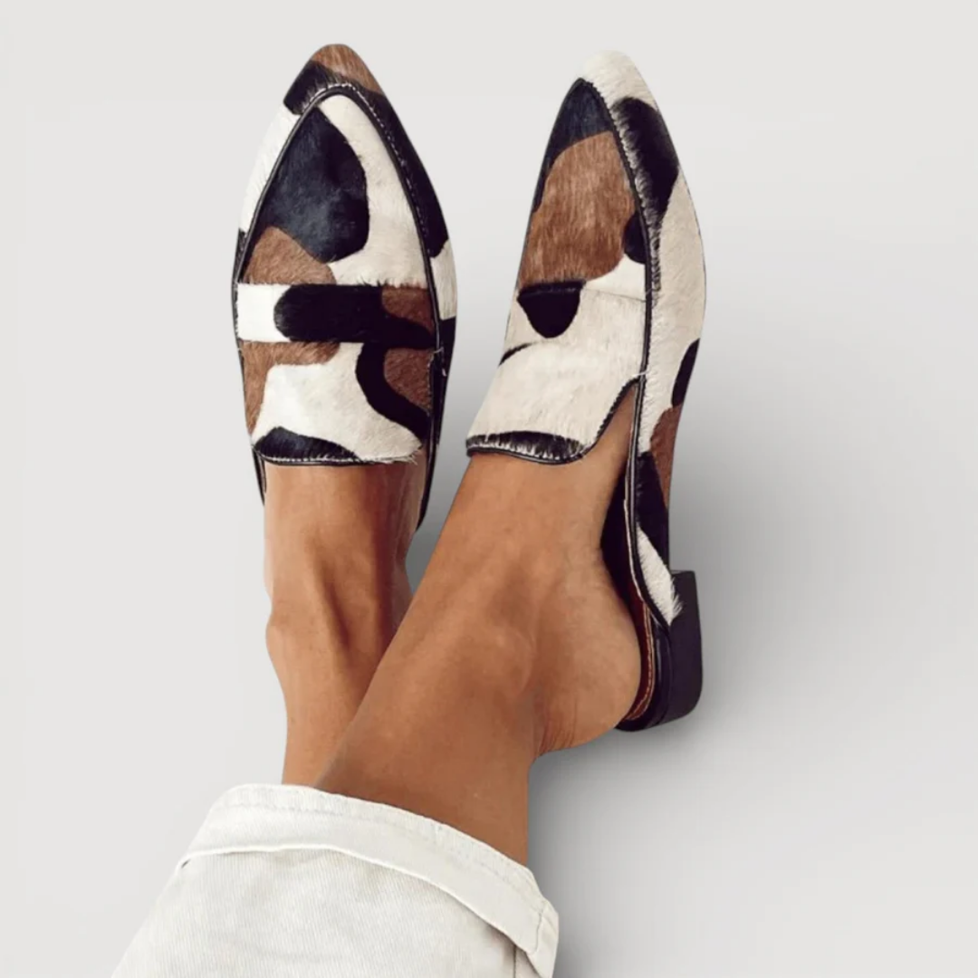 Damen Slipper | Slip-on mit flacher Sohle und geschlossener Form