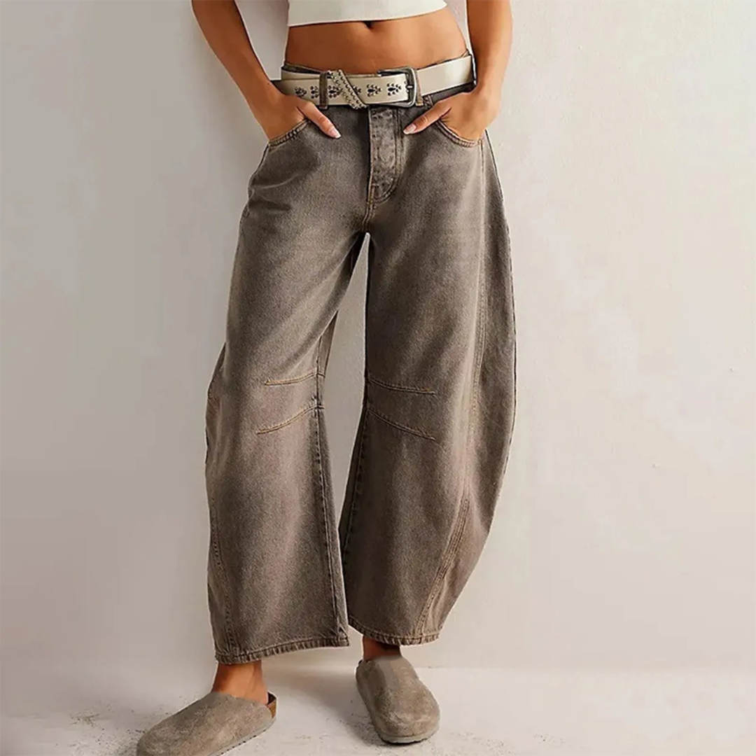 Damen Jeans | Gerade Form mit funktionalem Bundaufbau