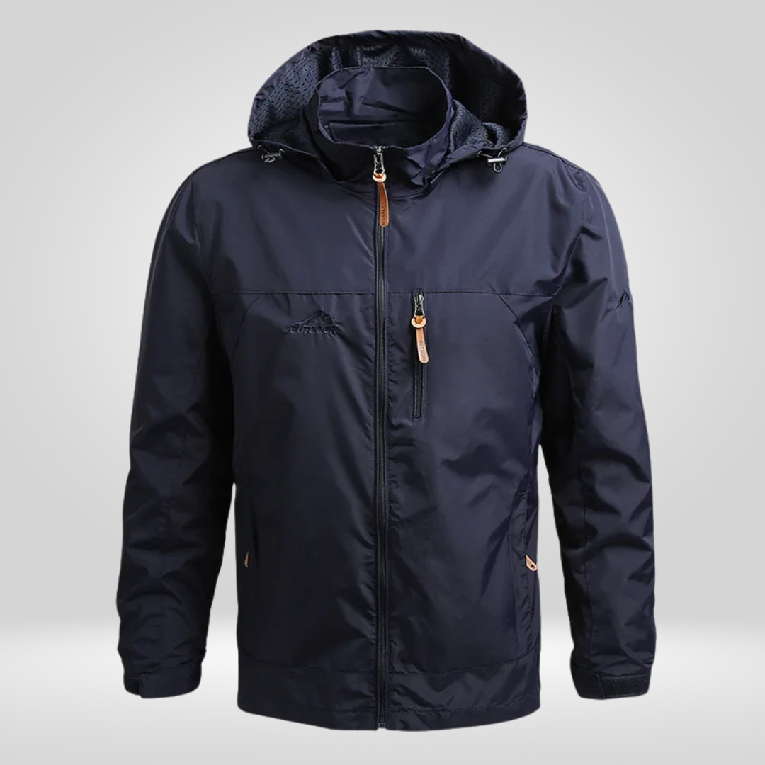 Regenjacke Herren | Wasserdicht Atmungsaktiv Gerade Form