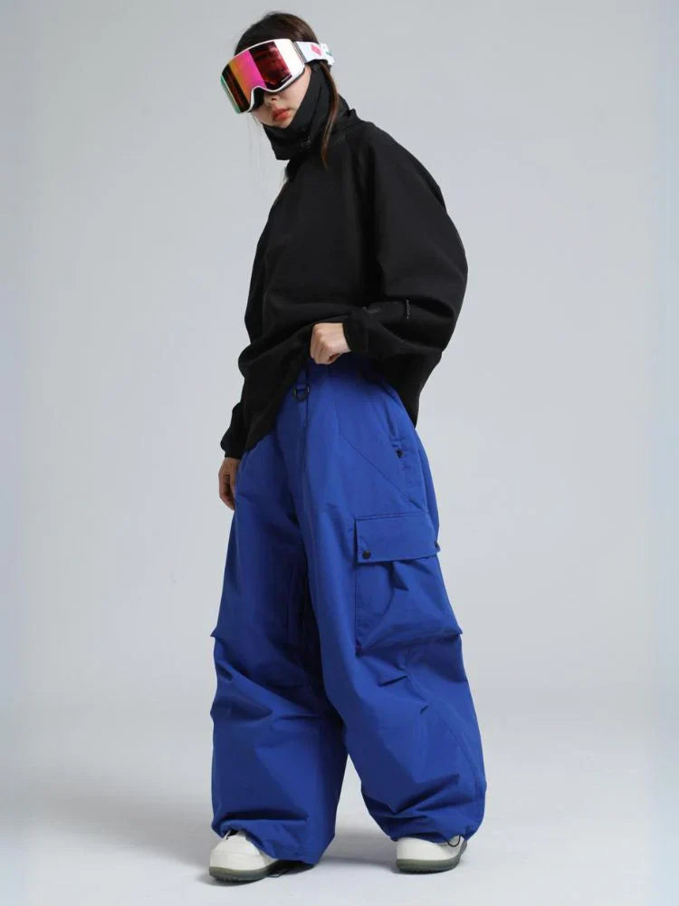 Unisex Hose | baggy Passform mit hohem Bund und Cargotaschen