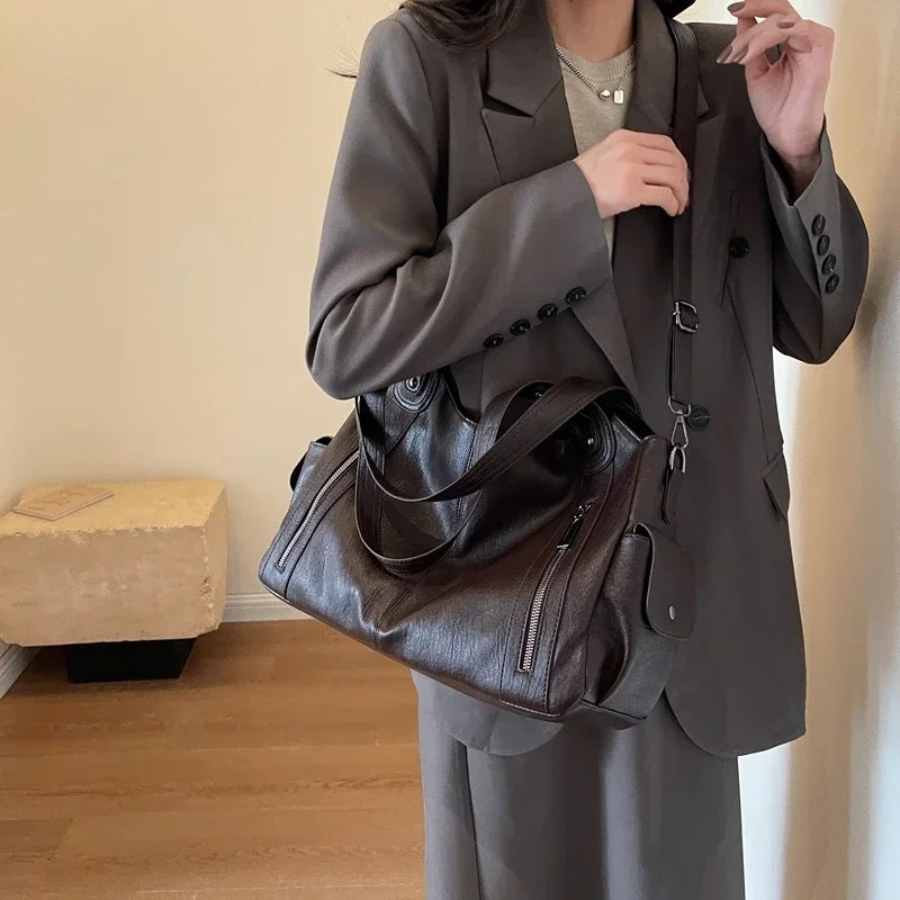 Damen Tasche | Schultertaschen-Form mit verstellbarem Riemen
