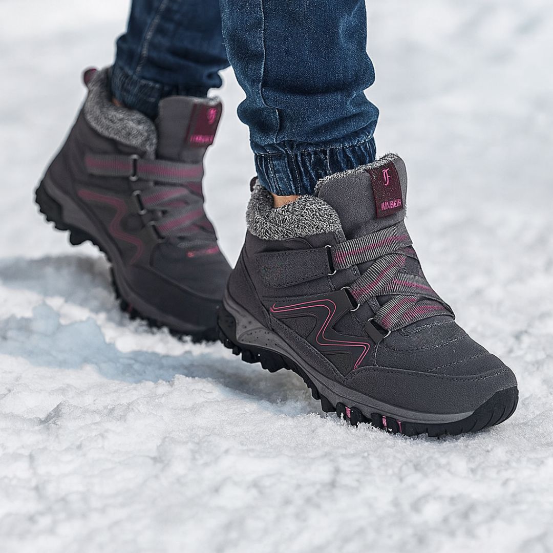 Damen Winterstiefel | knöchelhohe Ausführung mit Profilsohle
