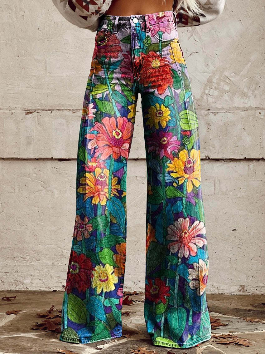 Damen Baggy-Jeans | Lässig geschnittene lange Hose