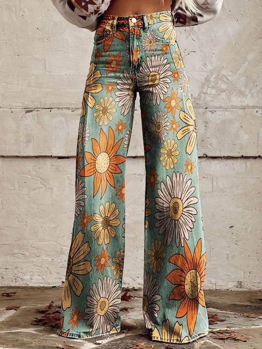 Damen Baggy-Jeans | Lässig geschnittene lange Hose