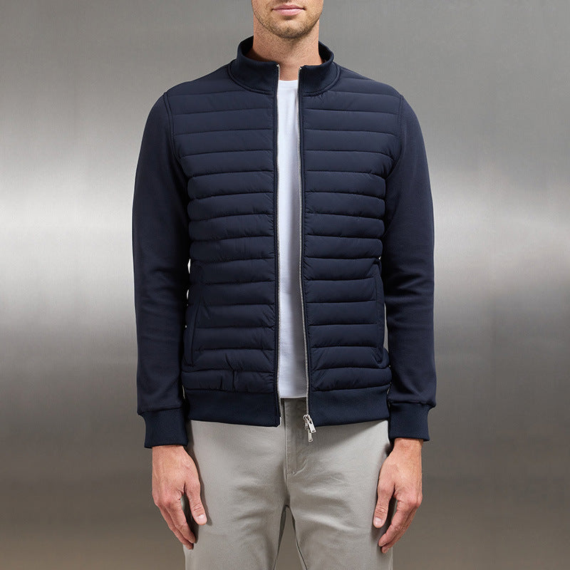 Herren Steppjacke | Stehkragen und elastische Ärmelabschlüsse