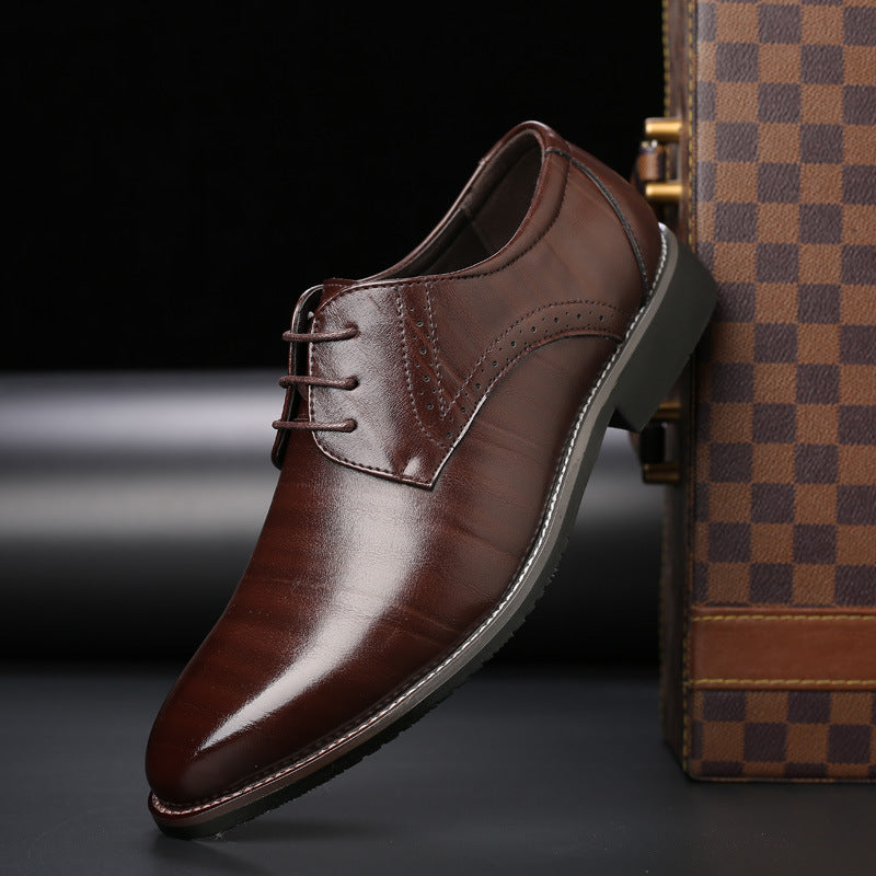 Herren Schuhe | Offene Schnürung mit glatter Vorderpartie