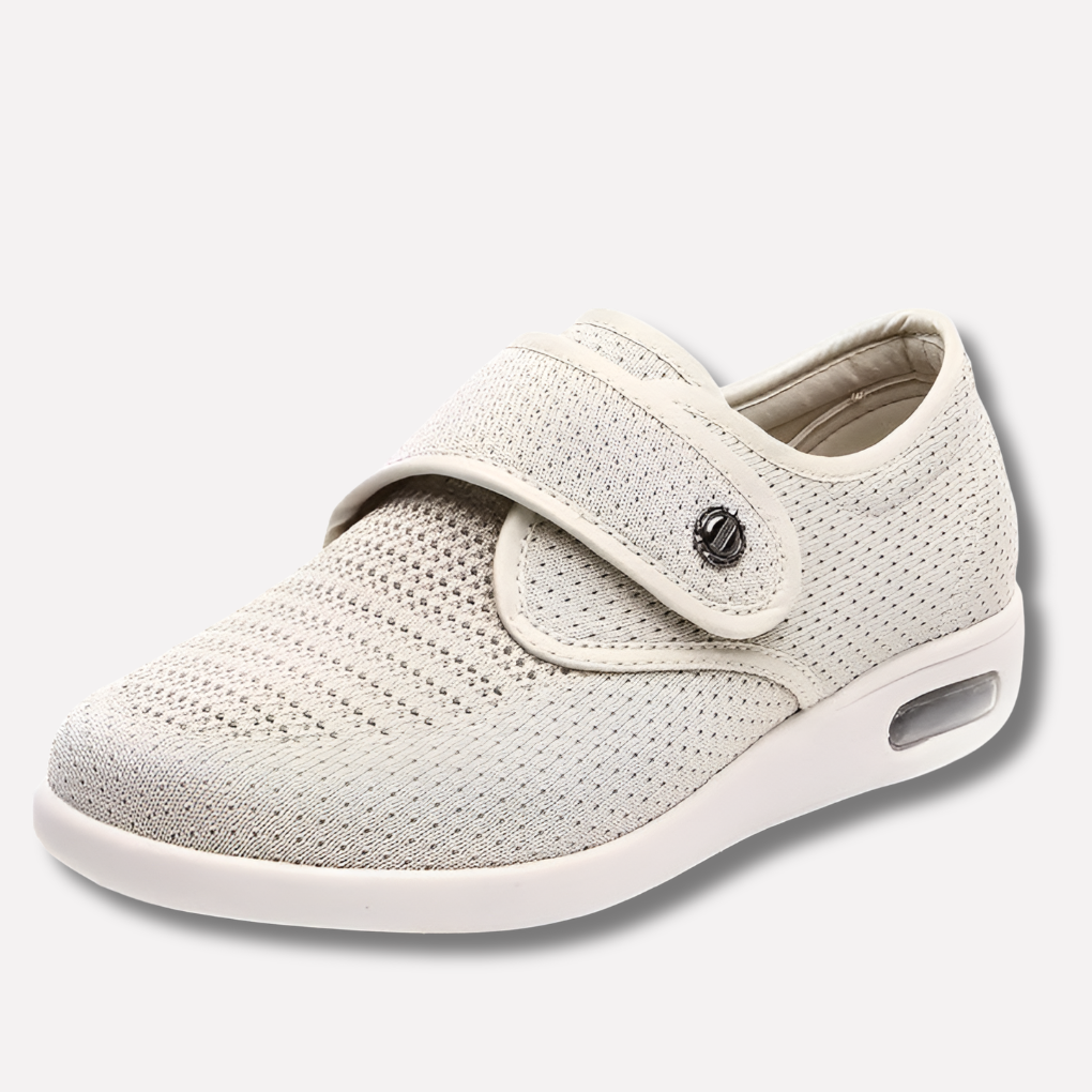 Damen Schuhe | Slip-on mit Klettverschluss und breiter Öffnung