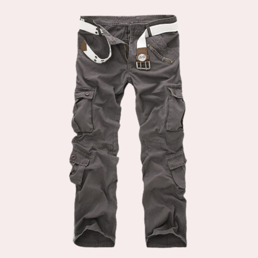Herren Hose | Cargo Taschen mit Gürtel und Schnalle