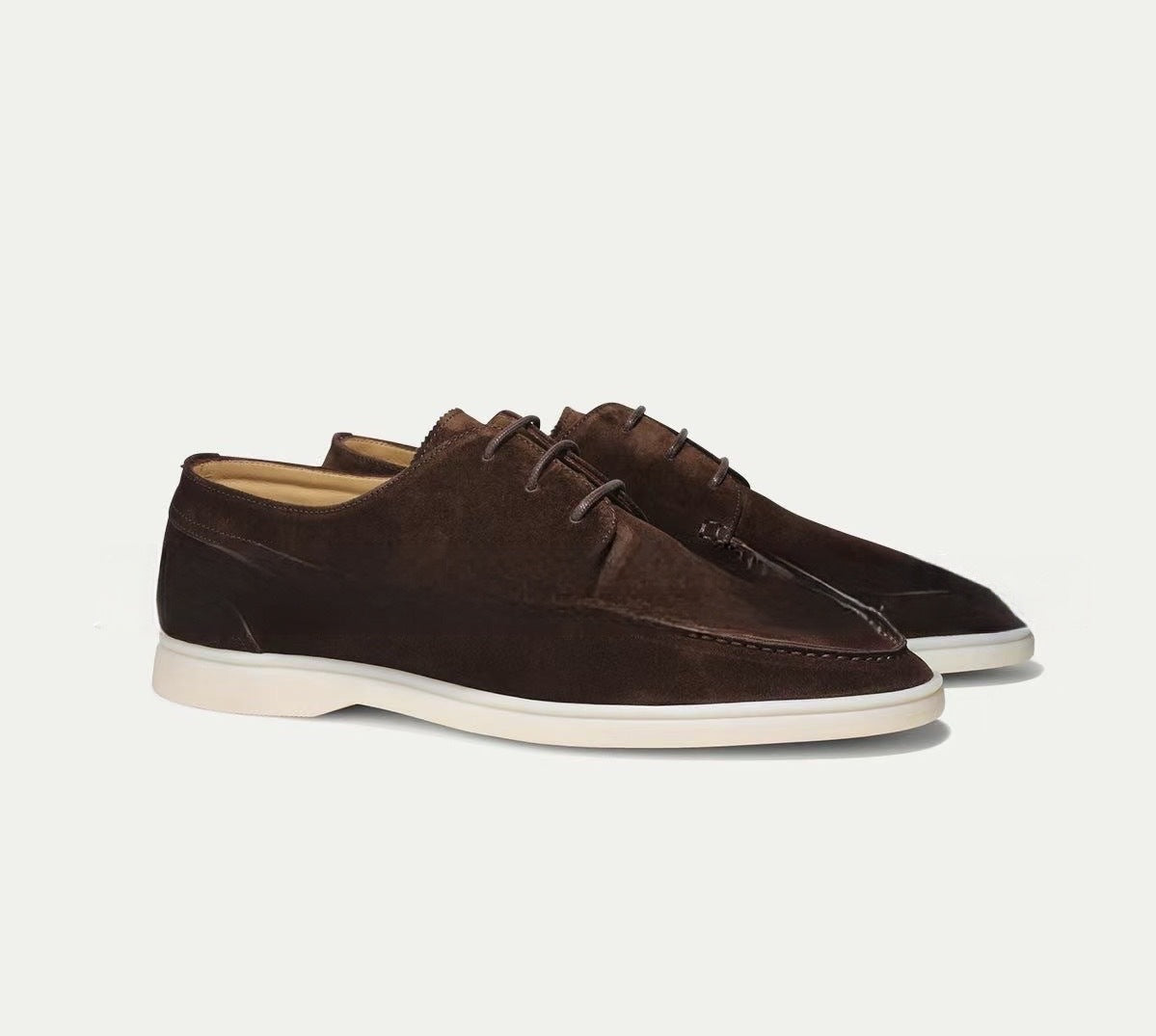 Loafer Herren | Schlupfschuh mit Nahtstruktur und flacher Sohlenform
