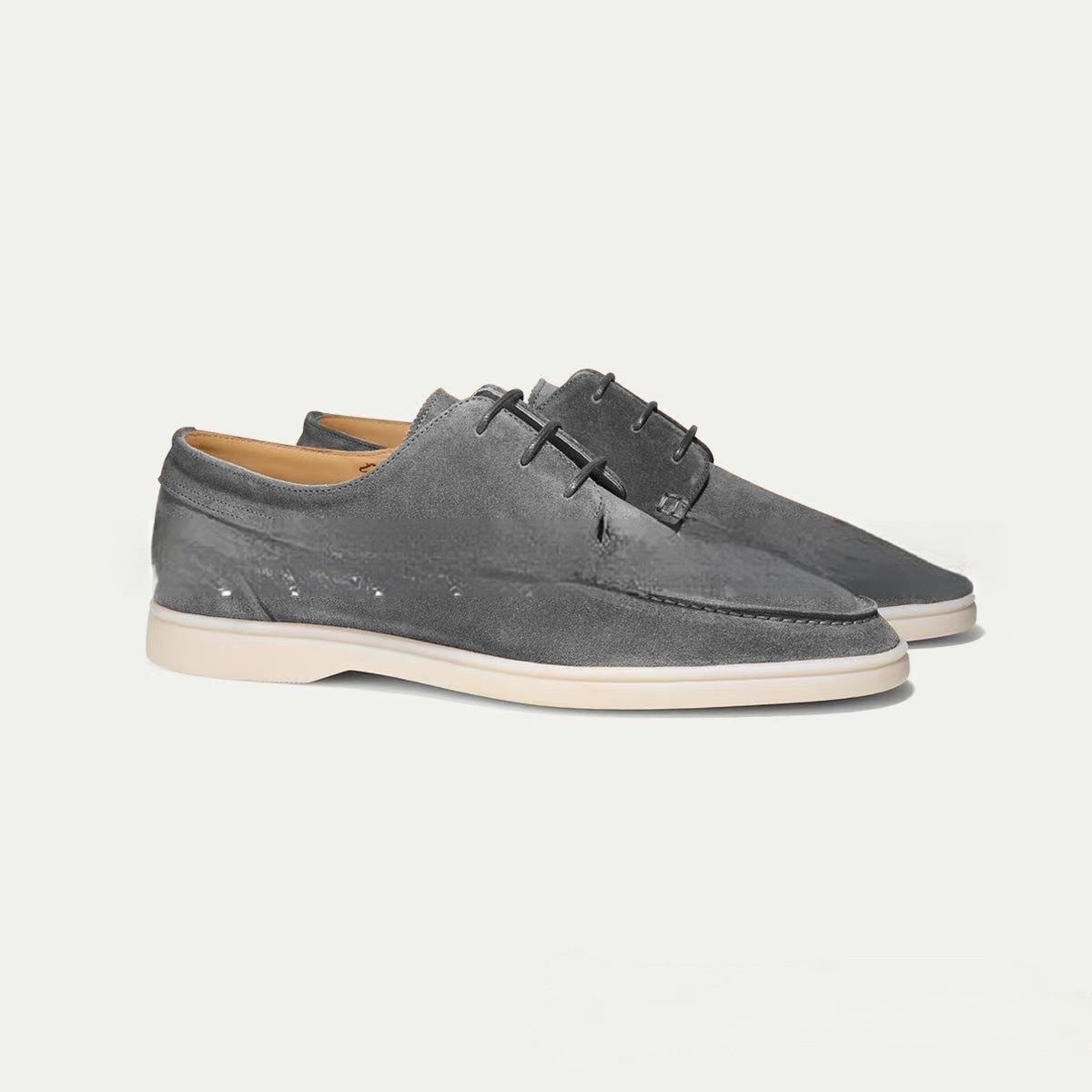 Loafer Herren | Schlupfschuh mit Nahtstruktur und flacher Sohlenform