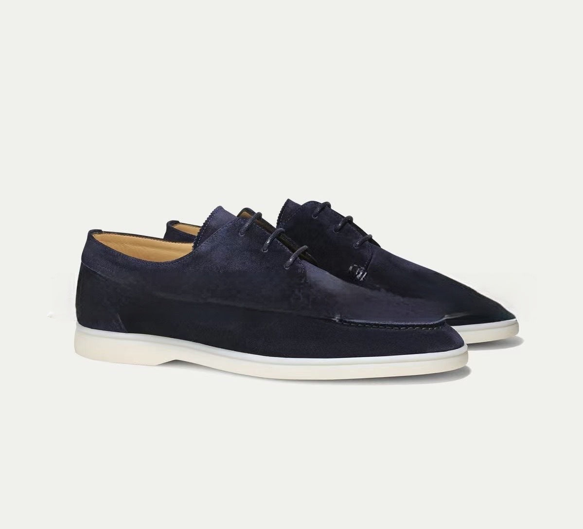 Loafer Herren | Schlupfschuh mit Nahtstruktur und flacher Sohlenform