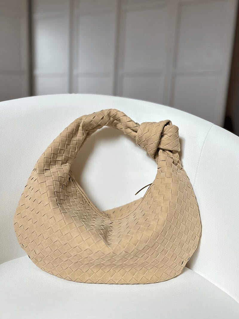 Handtasche Damen | Geflochtene Struktur mit Knotengriff