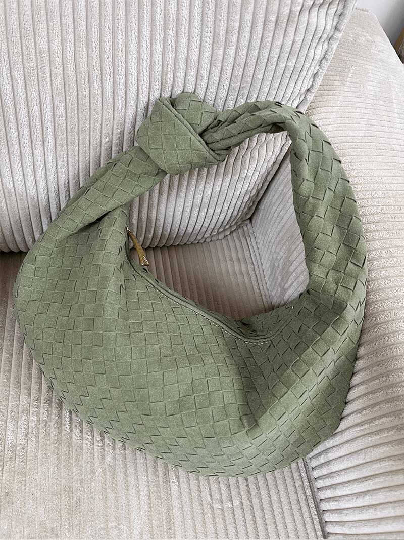 Handtasche Damen | Geflochtene Struktur mit Knotengriff