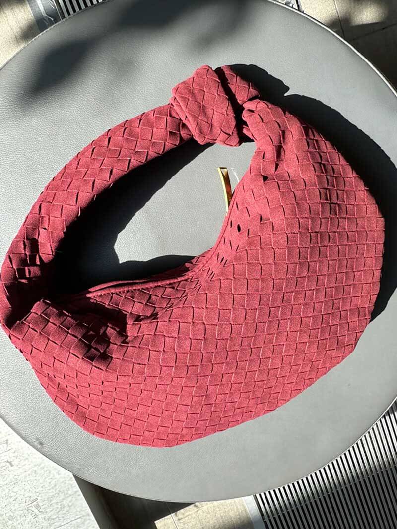 Handtasche Damen | Geflochtene Struktur mit Knotengriff