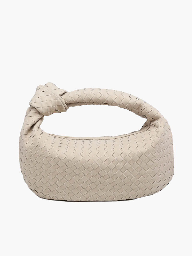 Handtasche Damen | Geflochtene Struktur mit Knotengriff
