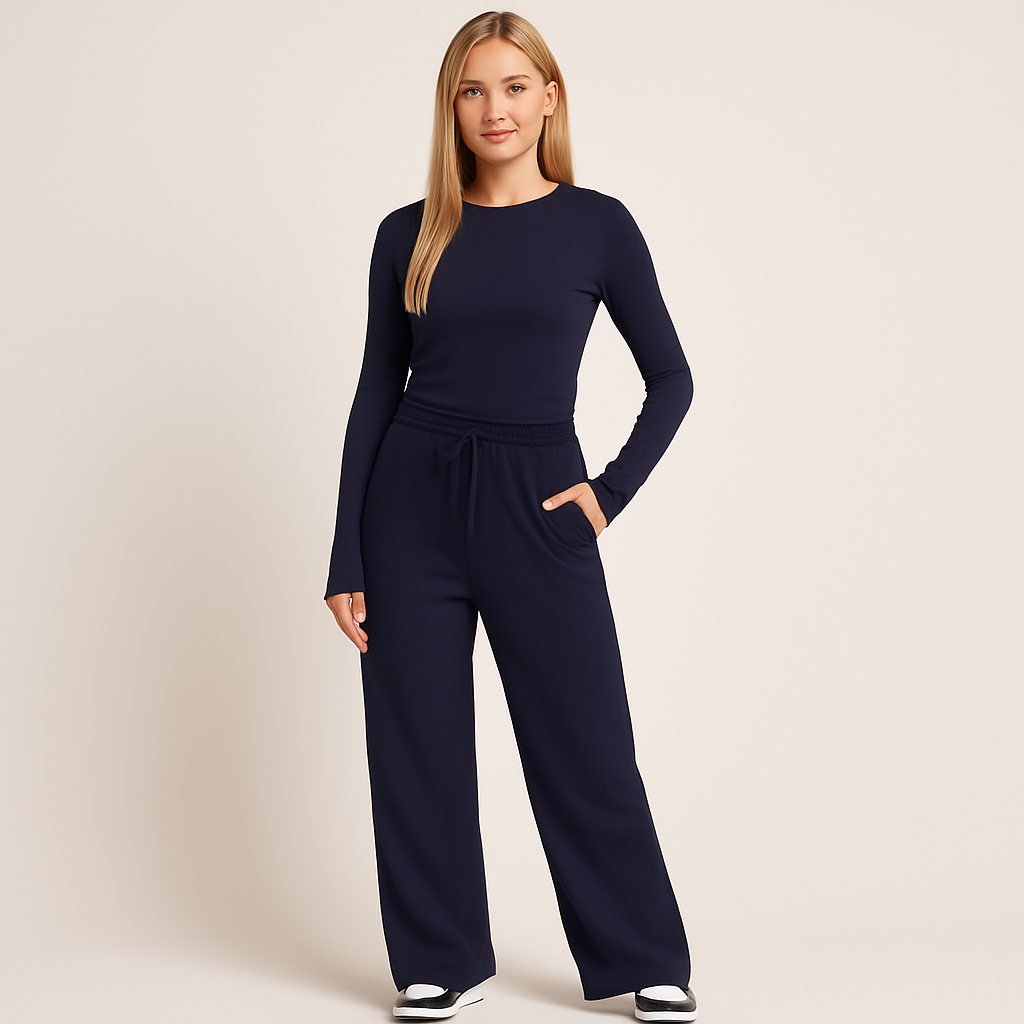 Damen Freizeit-Set | Zweiteiliges Oberteil und Hose