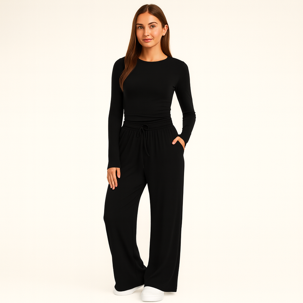 Damen Freizeit-Set | Zweiteiliges Oberteil und Hose