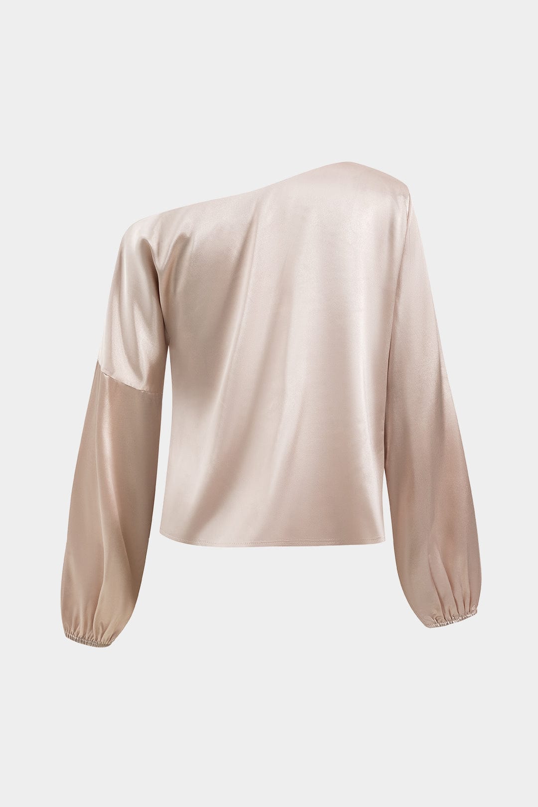 Bluse Damen | Asymmetrischer Ausschnitt mit langen Ärmeln