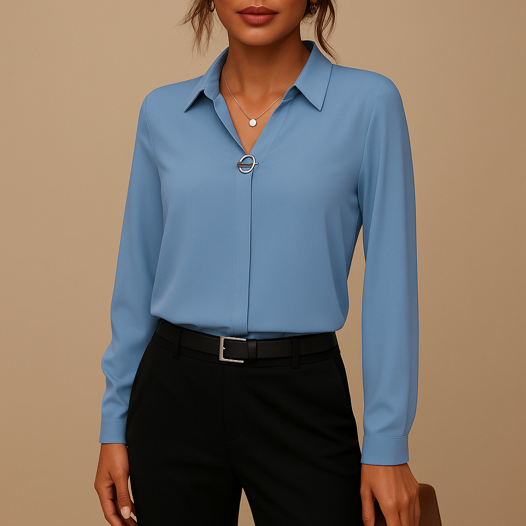 Damen Bluse | schlichte Ausführung mit geradem Schnitt