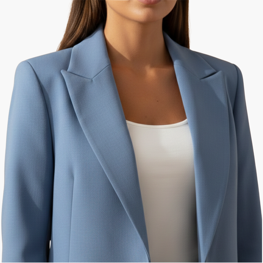 Zweiteiler Damen | Blazer mit Reverskragen und passender Hose