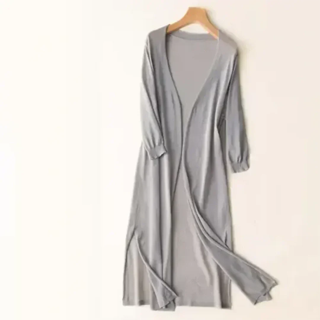 Strickjacke Damen | lange offene Frontform