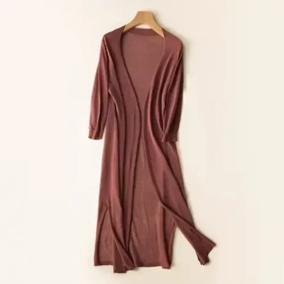 Strickjacke Damen | lange offene Frontform