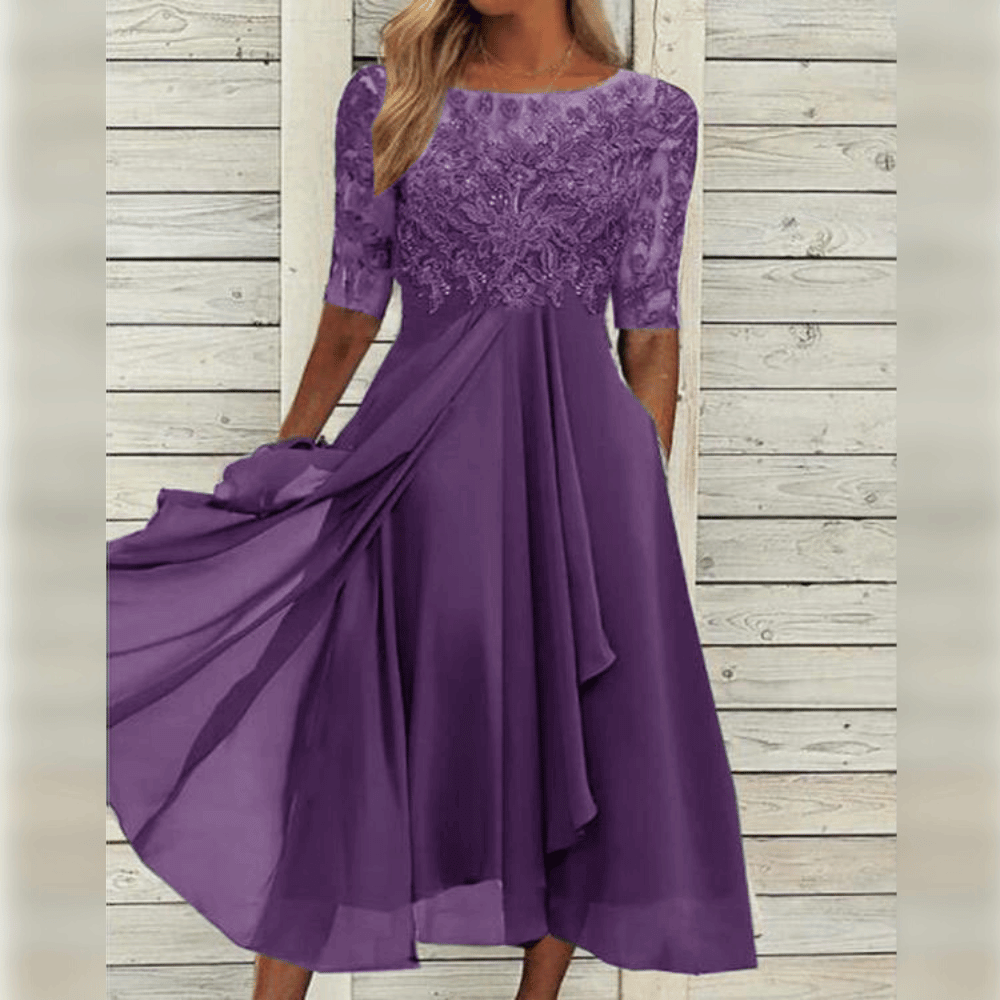 Damenkleid | Midi-Ausführung für Hochzeitsgäste