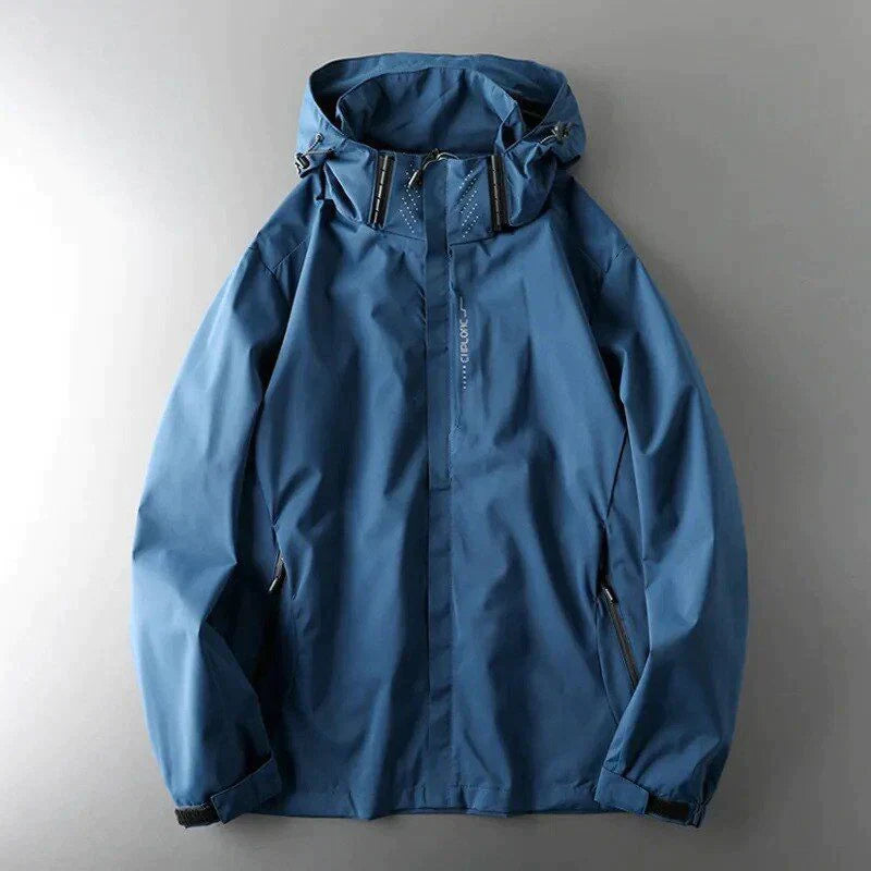 Herren Windjacke | Kapuze und durchgehender Reißverschlussabschluss