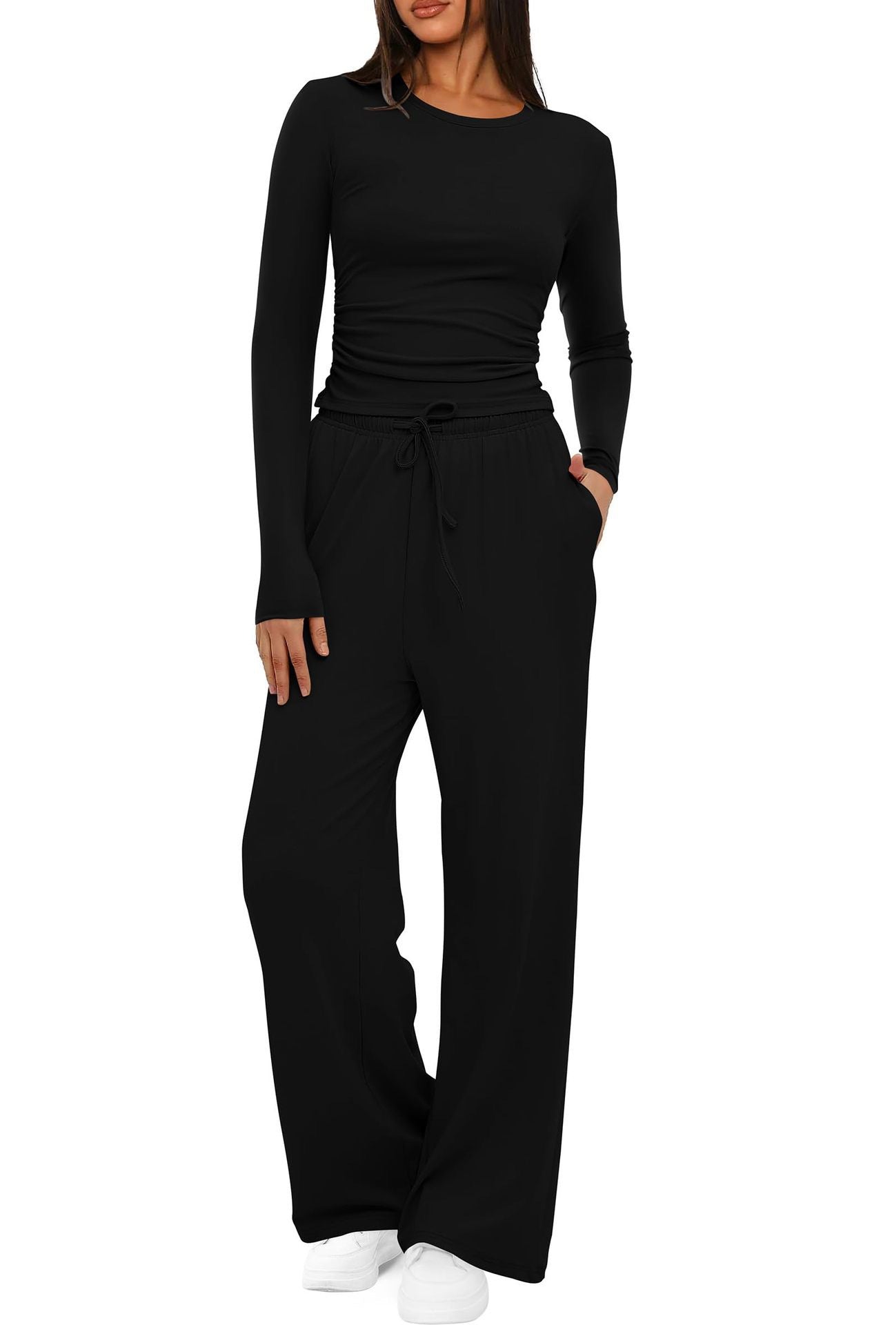 Damen Freizeit-Set | Zweiteiliges Oberteil und Hose