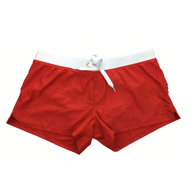 Herren Badehose | Kurz geschnitten mit Kordelzug und Seitenschlitzen