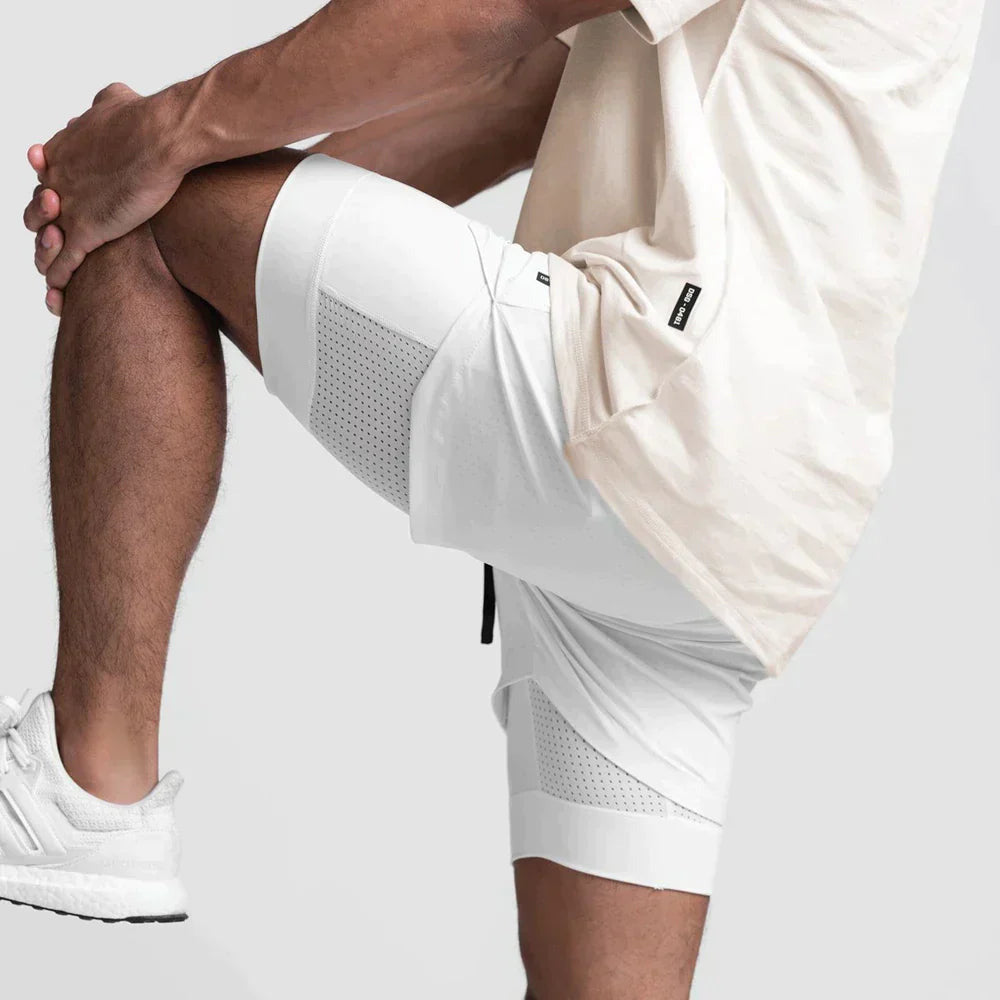Shorts Herren | Kordelzugbund mit integrierter Innenhose