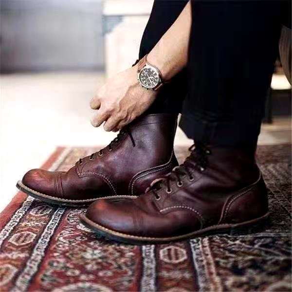 Herren Schuhe | Schnürsystem mit knöchelhoher Form