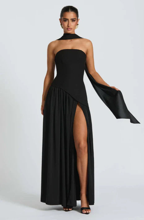 Damen Kleid | Maxi-Länge mit sachlicher Silhouette