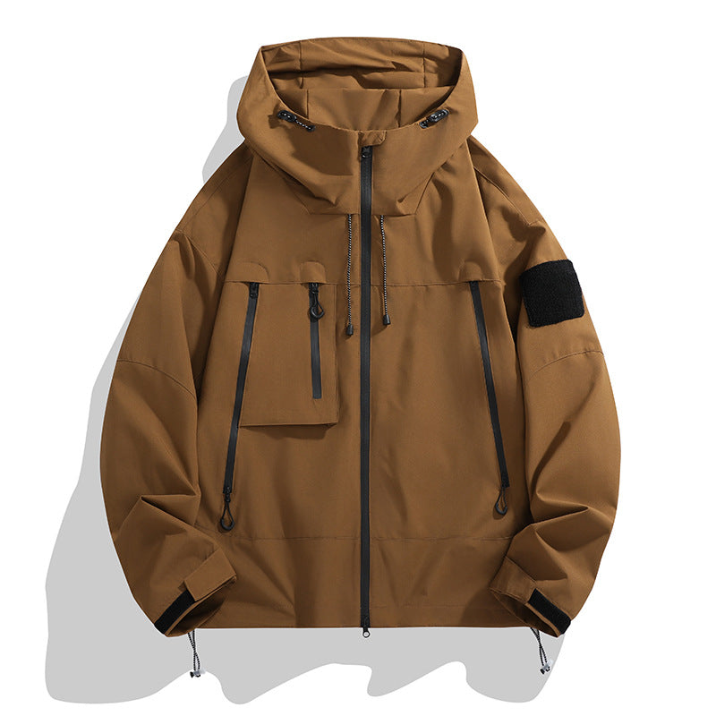 Herren Jacke | Oversize-Form mit Kapuze und wasserabweisend