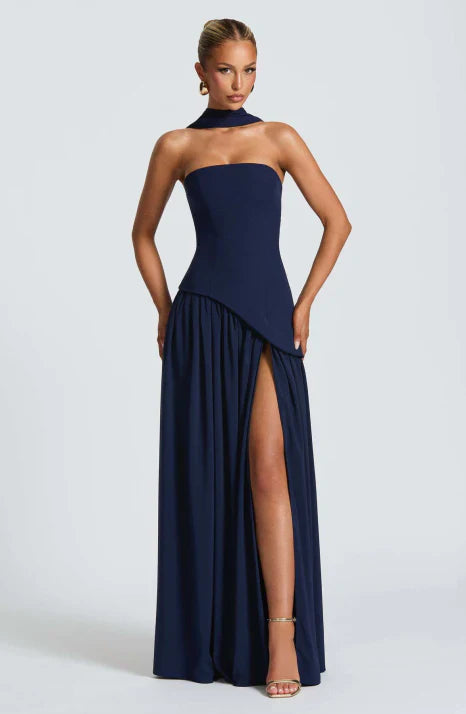 Damen Kleid | Maxi-Länge mit sachlicher Silhouette