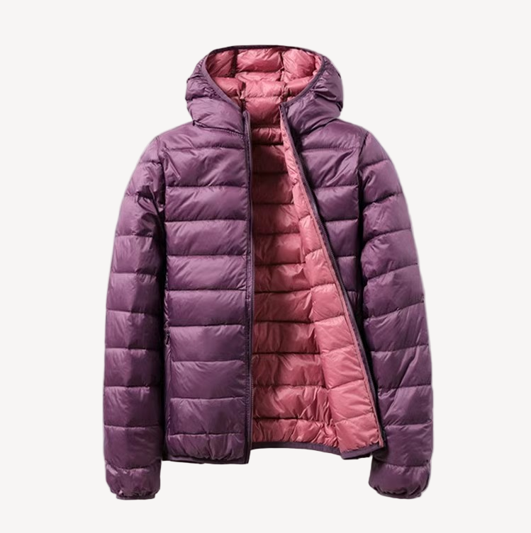 Damen Übergangsjacke | Wendbares Design mit Kapuze